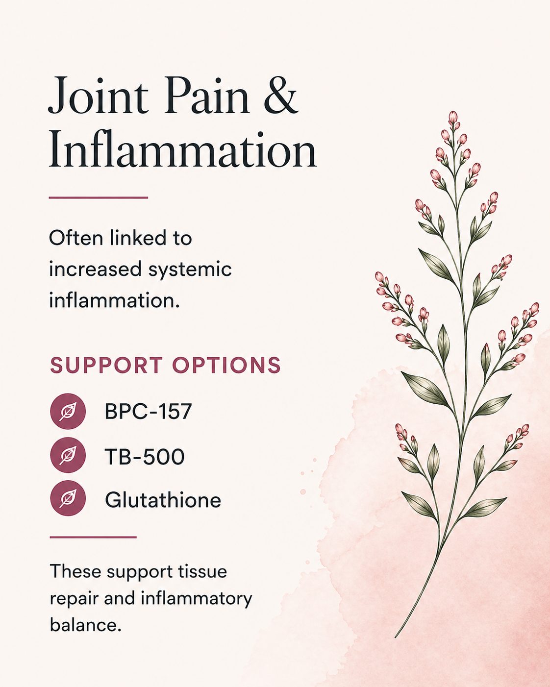 Joint pain and inflammation support options